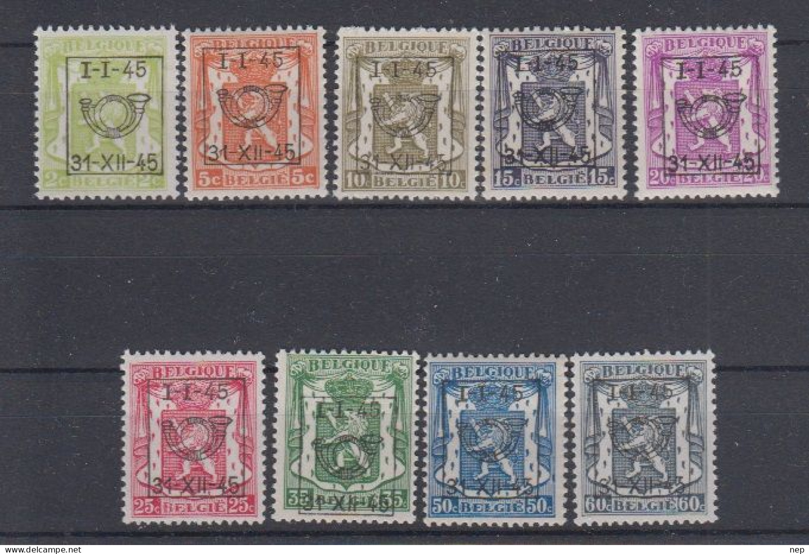 BELGIË - OBP - 1945 - PRE 529/37 (28 Type D) - MNH** - Typos 1936-51 (Kleines Siegel)