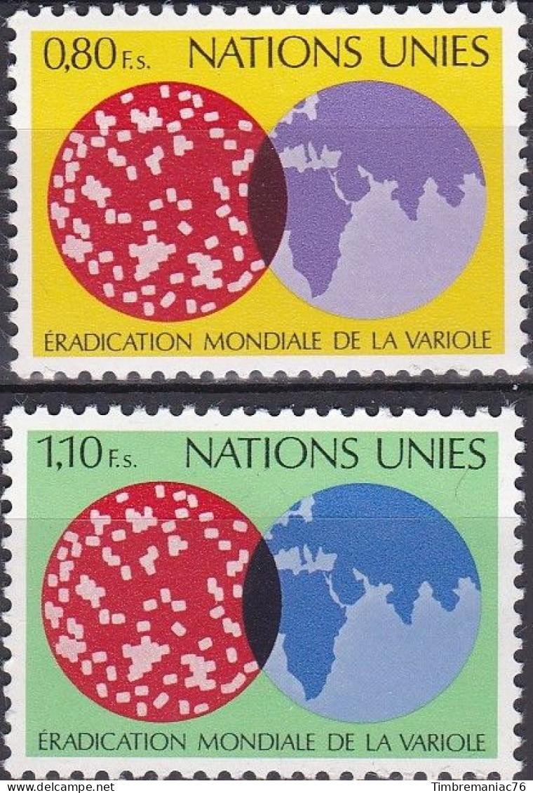 Nations Unies Genève 1978 YT 73-74 Neufs - Unused Stamps