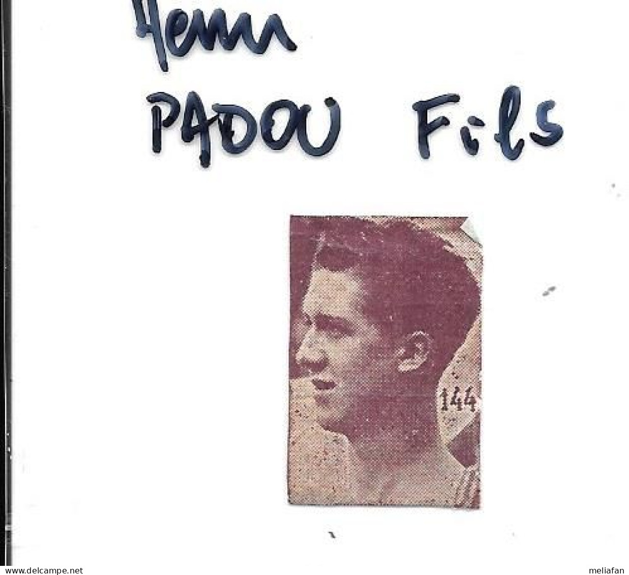 EA30 - VIGNETTE ATHLETIC - NATATION - HENRI PADOU - FORMAT 1.8 X 3 CM - Schwimmen