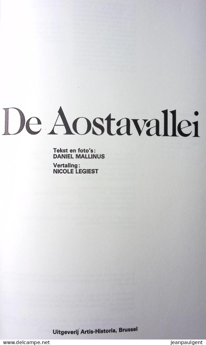 Daniel Mallinus - De Aostavallei - Geografia