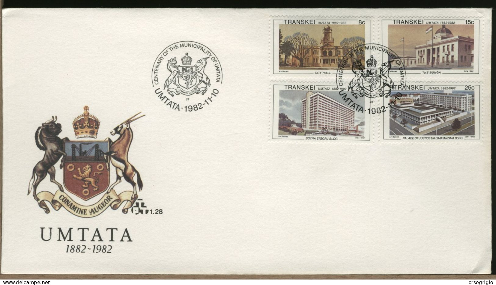 TRANSKEI -  FDC 1982 -   UMTATA - Transkei