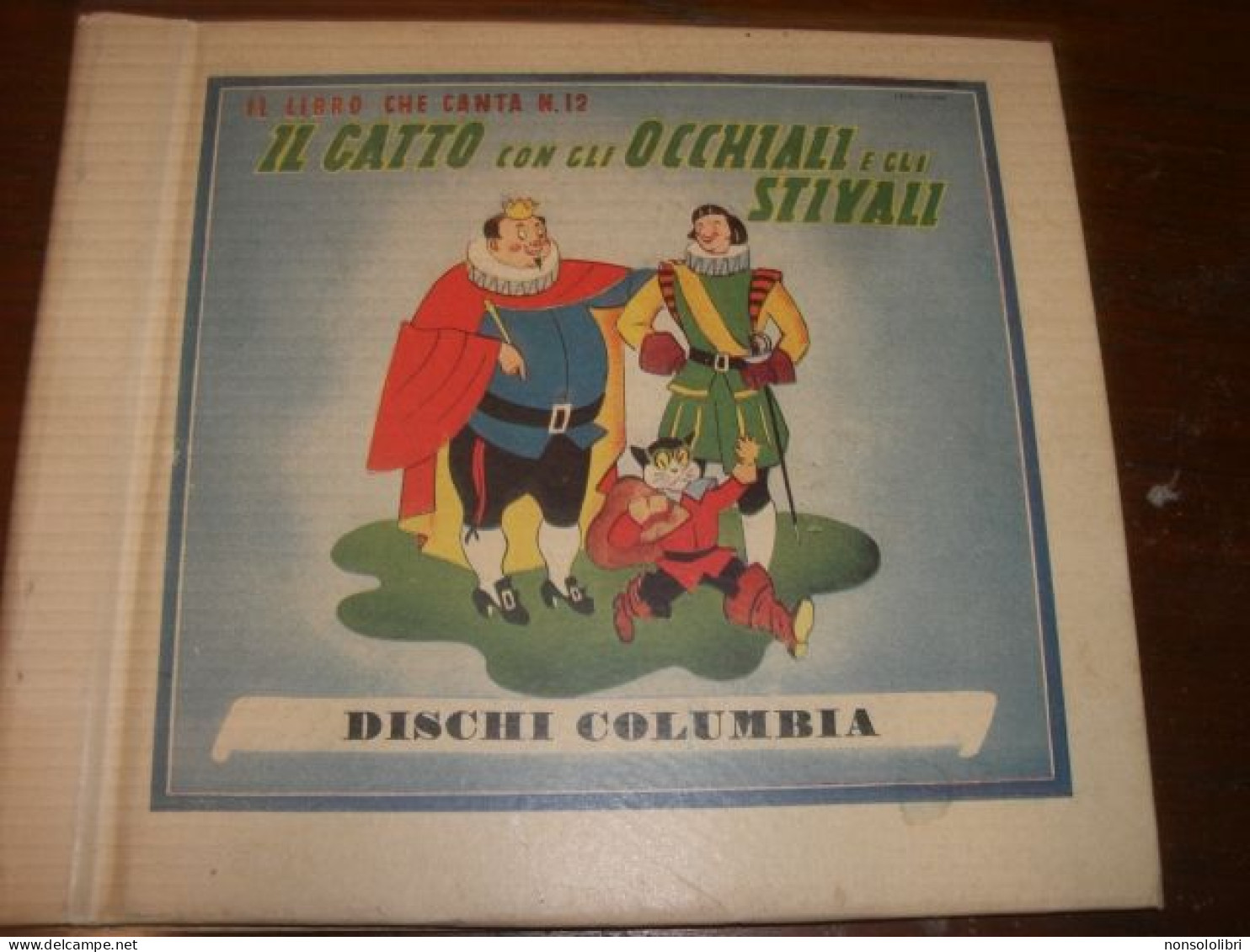 IL LIBRO CHE CANTA N.12 IL GATTO CON GLI STIVALI -DISCHI COLUMBIA - Classic