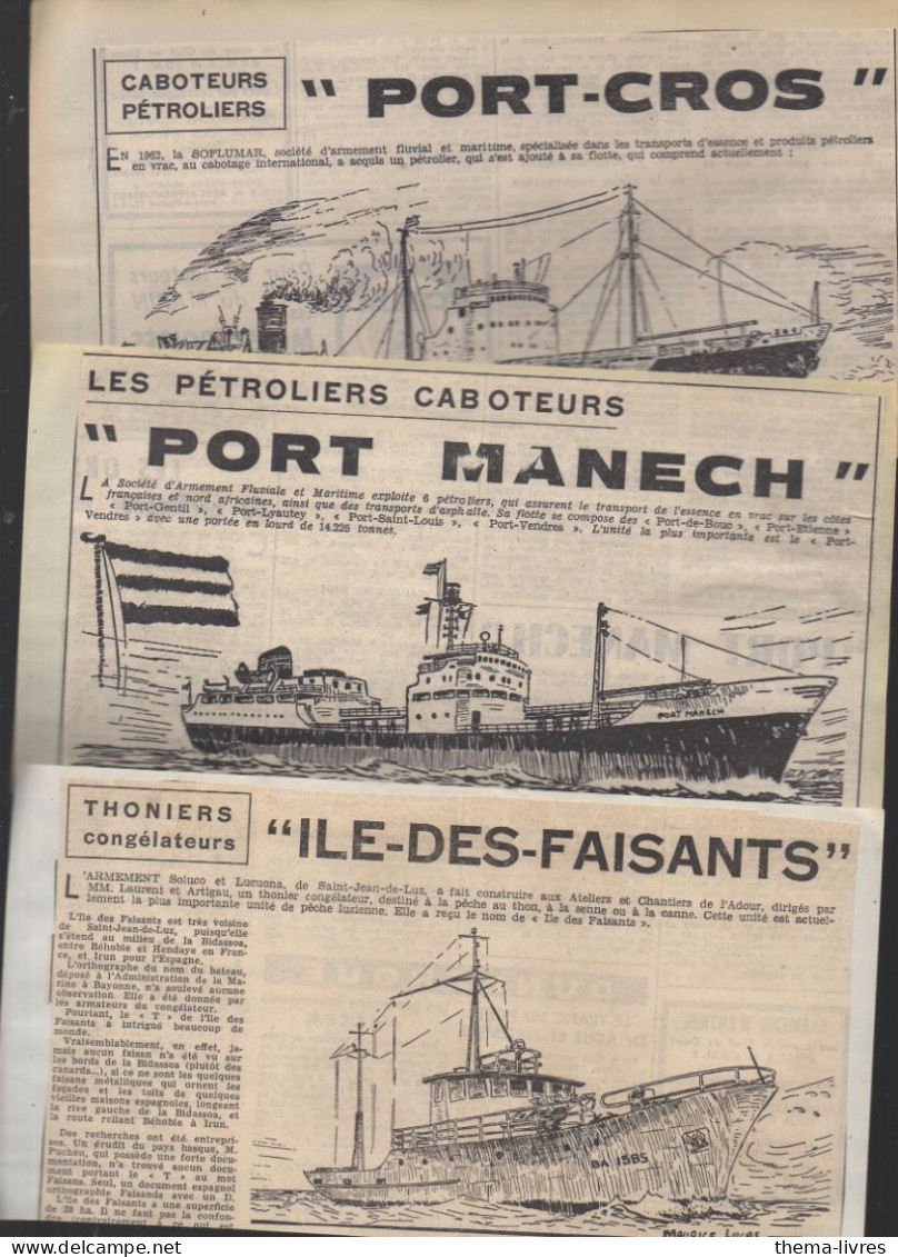 Lot De 10 Coupures De Presse Montrant Des Bateaux Dessinés   (PPP46053) - Other & Unclassified