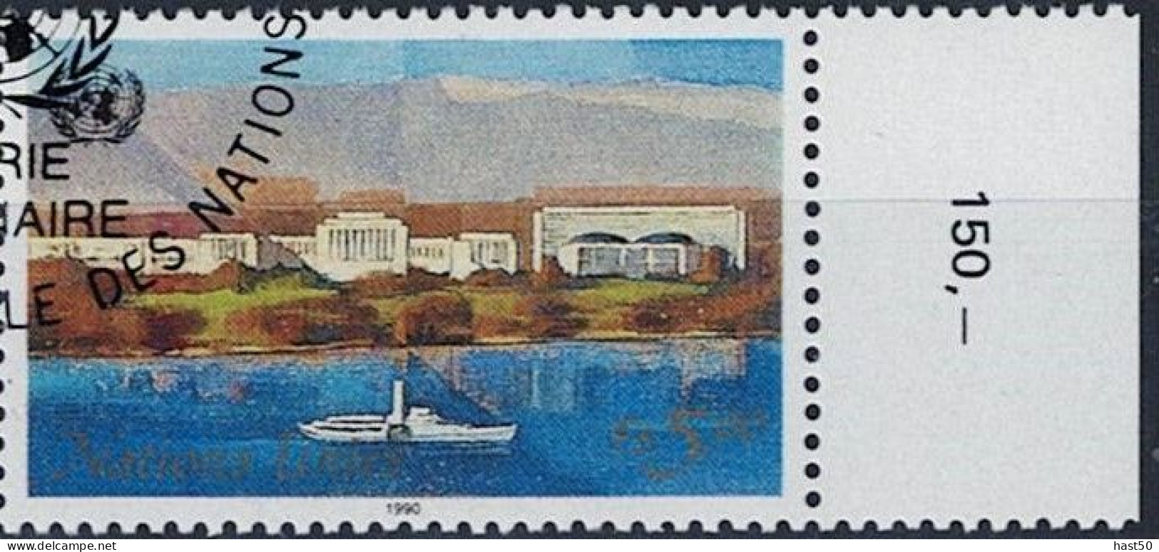 UNO Genf - Palais Des Nations, Genf; Nach Gemälde Von Breniaux (MiNr: 183) 1990 - Gest Used Obl - Usati