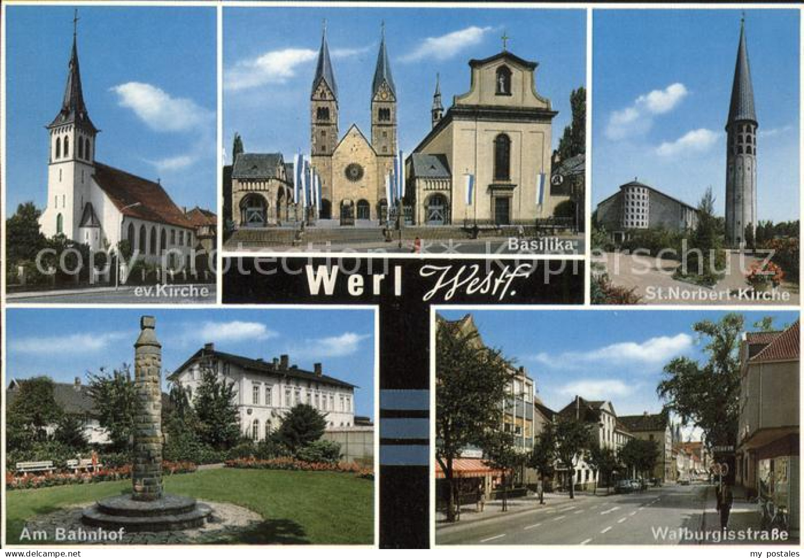 41558162 Werl Westfalen Walburgisstrasse Basilika St. Norbert-Kirche Blumenthal - Werl