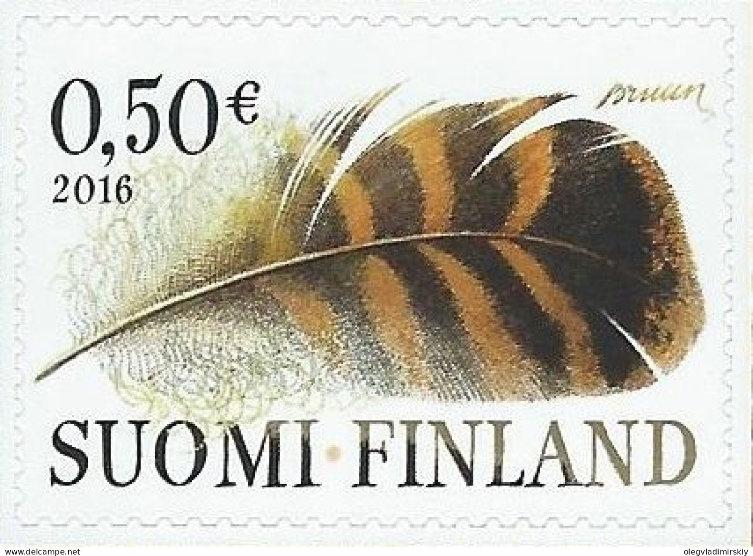 Finland Finnland Finlande 2016 Duck Feather Definitives Posti Stamp MNH - Unused Stamps
