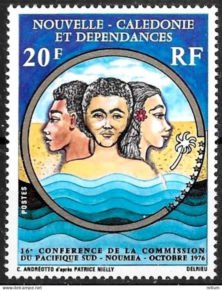 Nouvelle Calédonie 1976 - Yvert N° 405 - Michel N° 587  ** - Unused Stamps