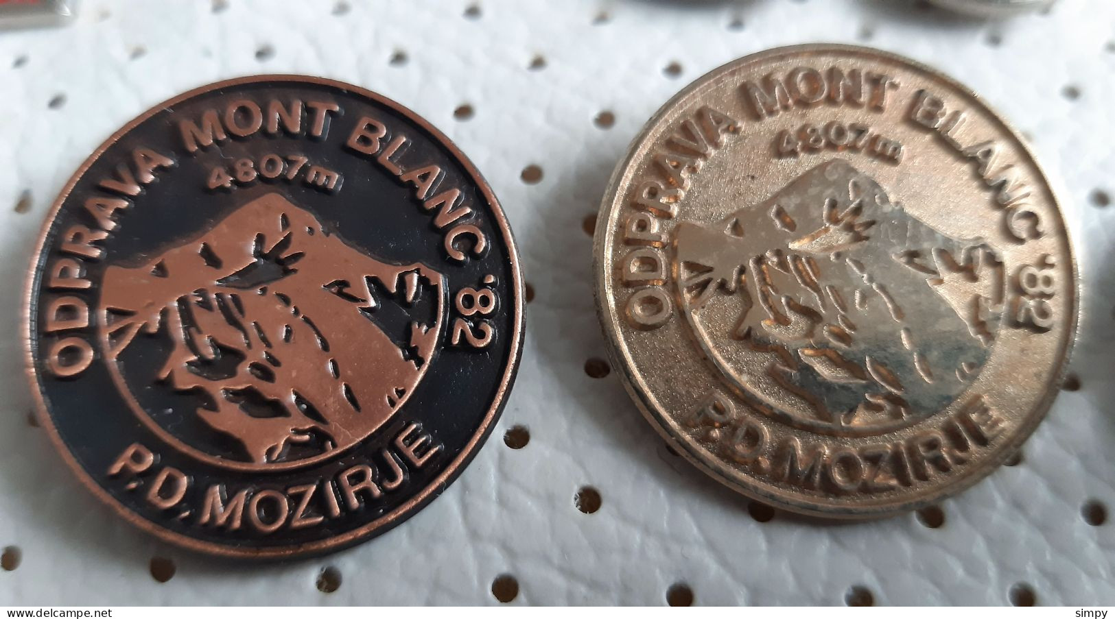 Yugoslav Expedition MONT BLANC 4807m  1982 PD Mozirje Slovenia Alpinism Mountaineering Pins - Alpinism, Mountaineering