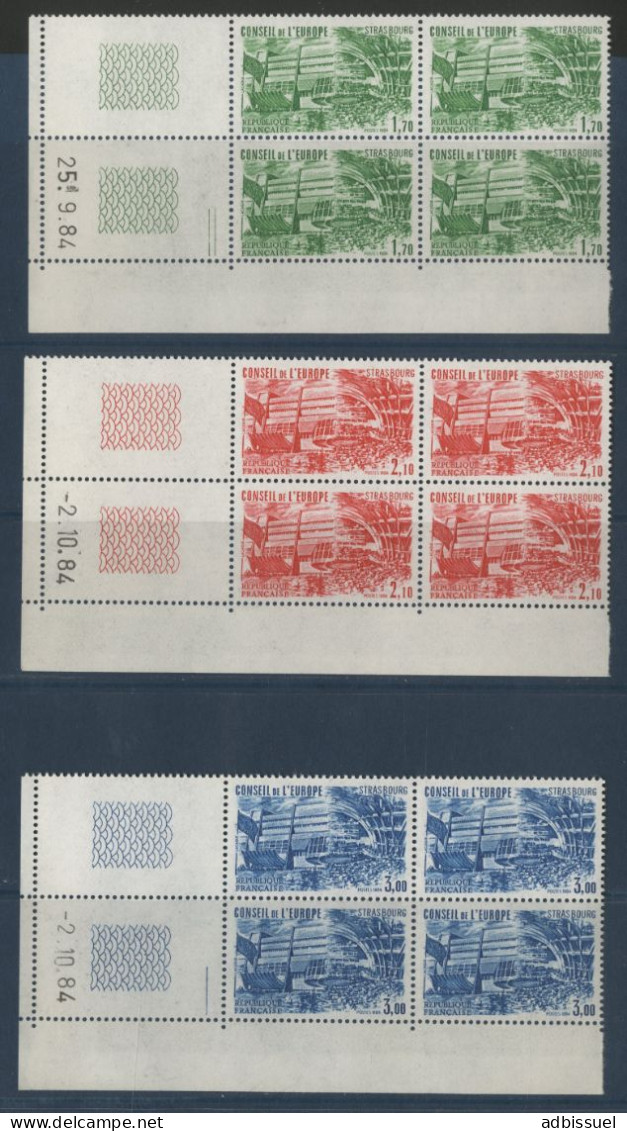 SERVICE N° 82 à 84 Neufs ** (MNH) Avec Coins Datés Cote 19 € TB Voir Suite - Service