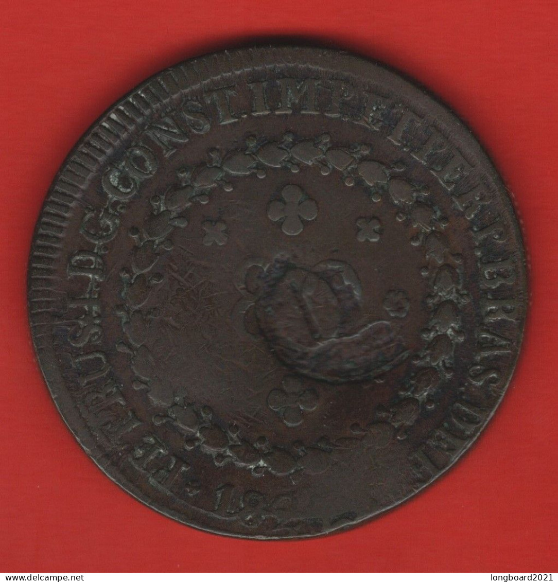 BRAZIL - 40 REIS 1824R COUNTERSTAMPED - Brésil