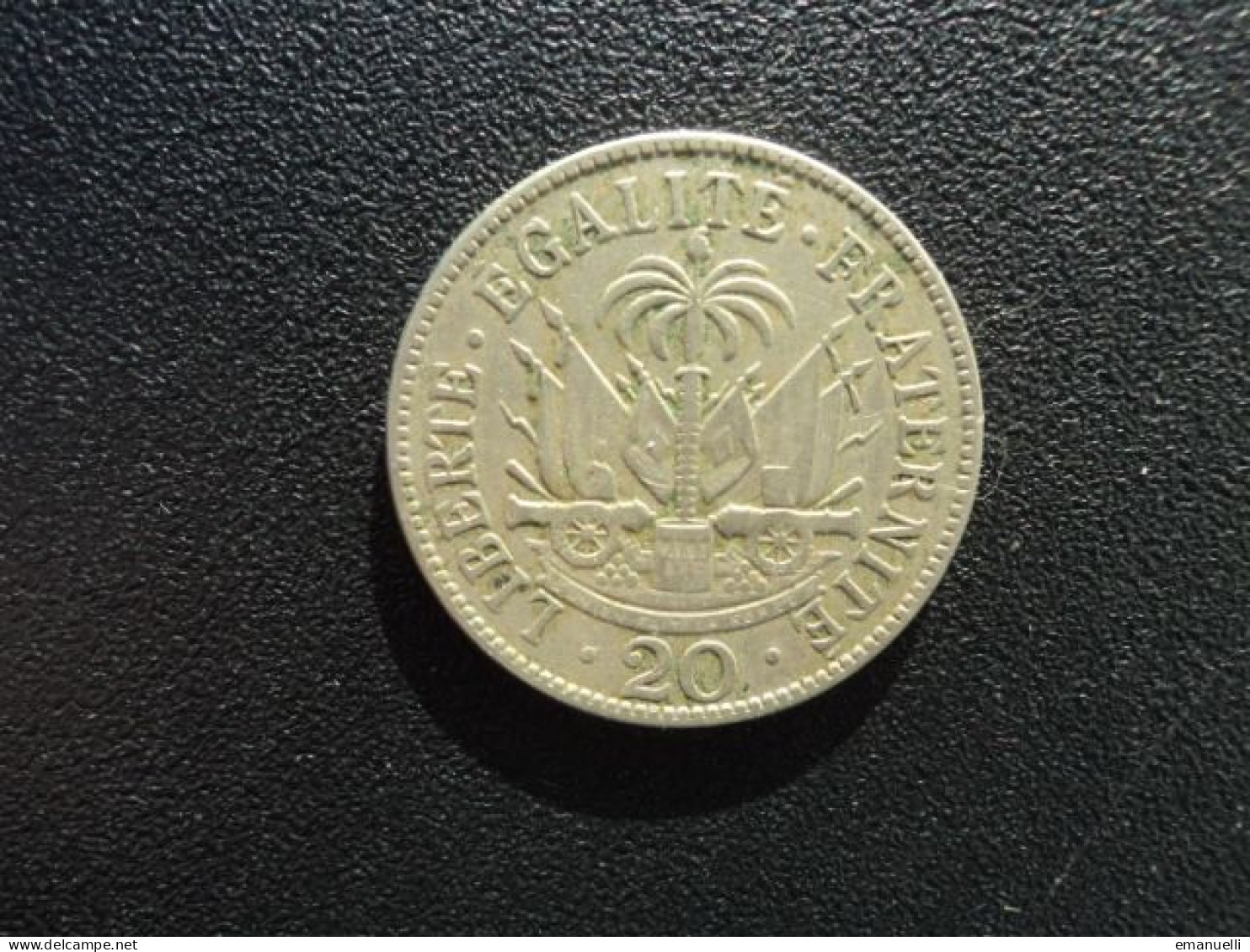 RÉPUBLIQUE D' HAÏTI * : 20 CENTIMES   1907 (w)   KM 55     TTB - Haiti