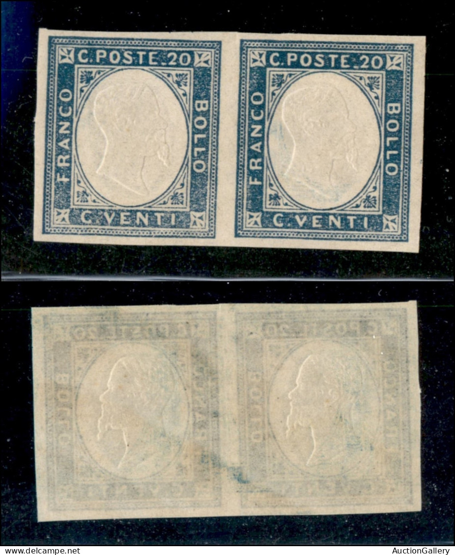 Antichi Stati Italiani - Napoli - Province Napoletane - 1861 - Province Napoletane - Non Emessi - 20 Cent (3) - Coppia O - Otros & Sin Clasificación