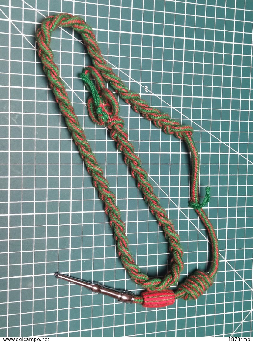 FOURRAGÈRE CROIX DE GUERRE 14/18 AVEC OLIVE 39/45 - Uniform