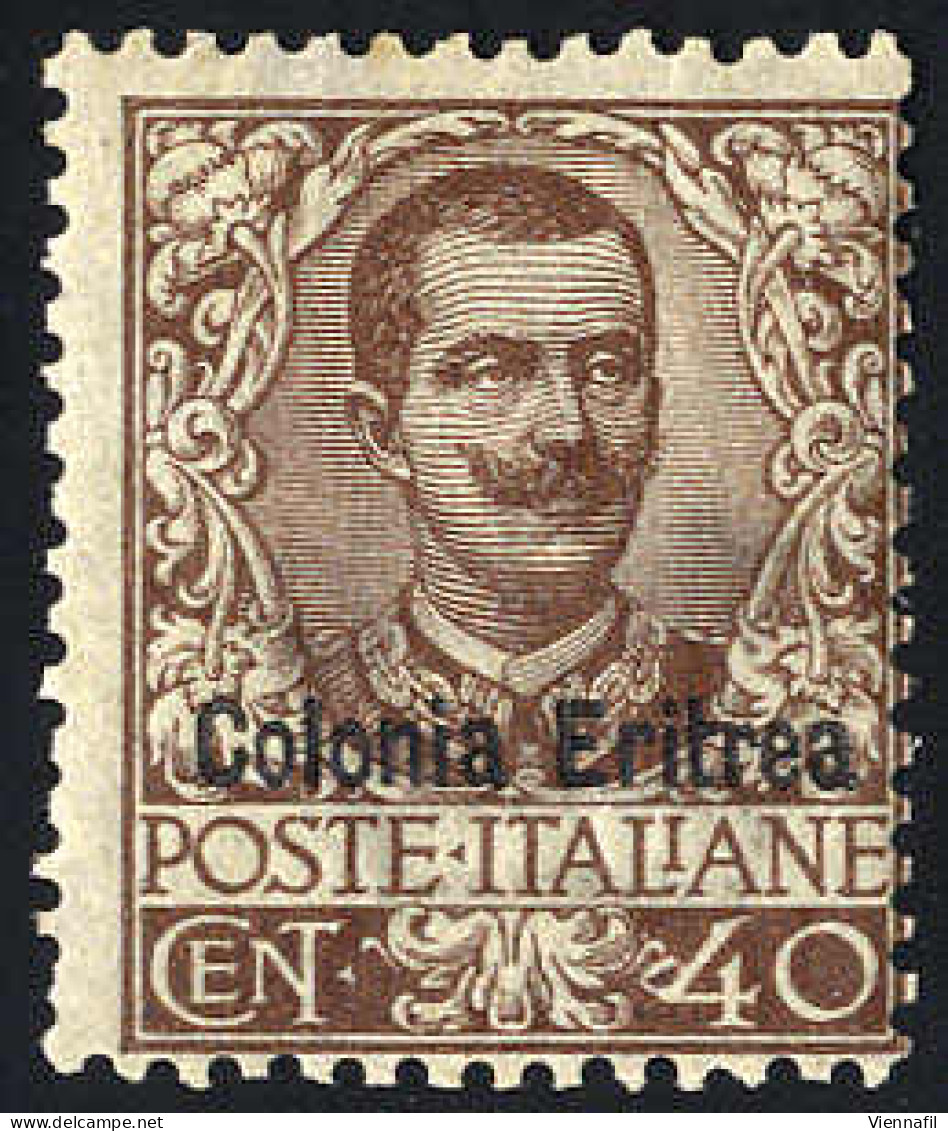 * 1903, Floreale, 40 Cent. Bruno (U. + S. 25 / 550,-) - Erythrée