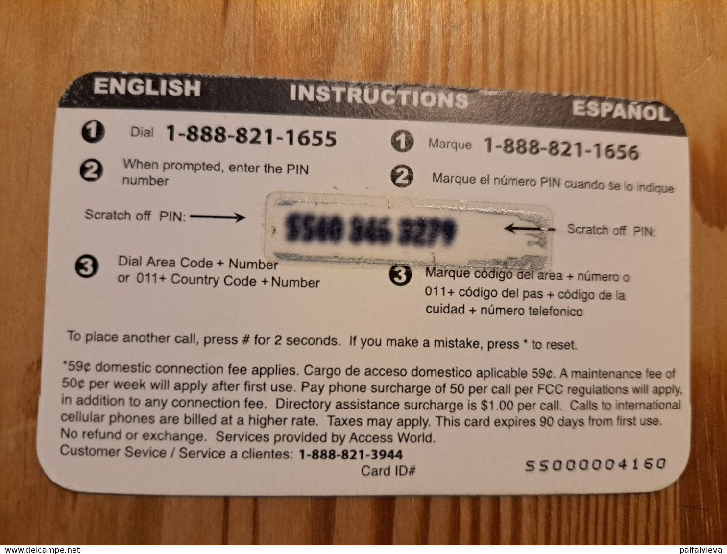 Prepaid Phonecard USA, Access World - Mount Rushmore - Altri & Non Classificati
