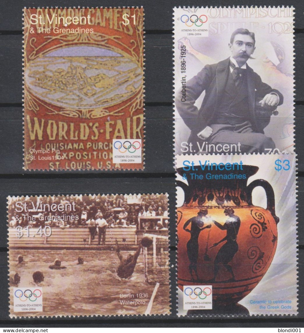Olympic 2004 - Olympiques - History - ST. VINCENT - Sett MNH - Sommer 2004: Athen