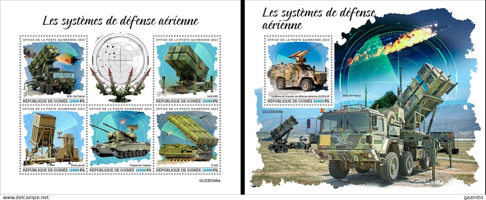 Guinea 2023, Air Defence System, 5val In BF +BF - Andere (Aarde)