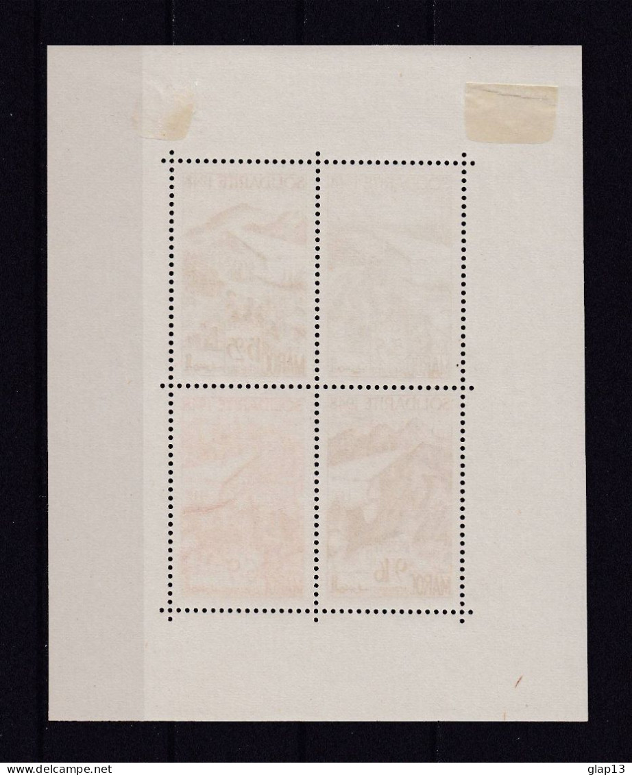 MAROC 1949 BLOC N°2 NEUF AVEC CHARNIERE - Blocks & Sheetlets