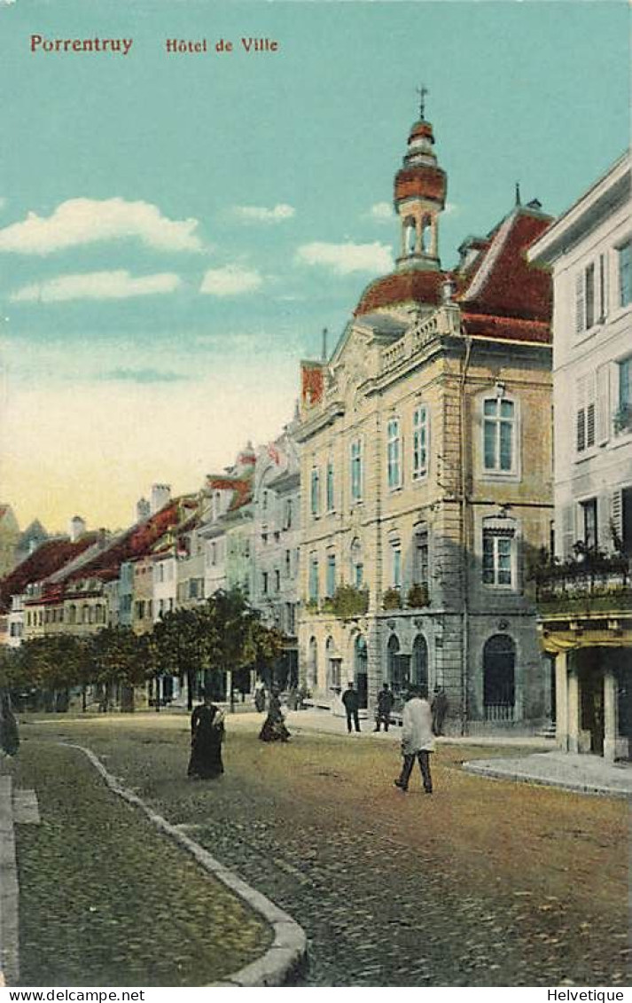 Porrentruy Hôtel De Ville 1919 - Porrentruy
