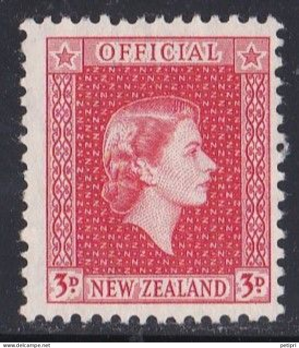Nouvelle Zélande   -  Service    Y&T  N °   118    Sans Gomme - Officials