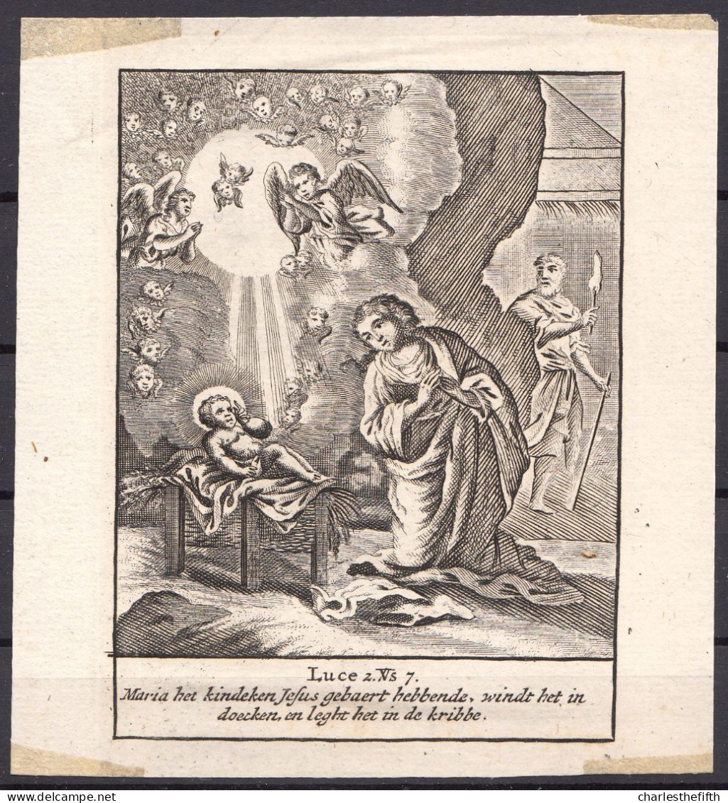 7 X GRAVURE 17ème N. GOMMERSE ( 1580-1655 Biblia Dordrecht Jacob Et Pieter Keur ) - VIE DE JESUS - SAINTE FAMILLE - Devotion Images