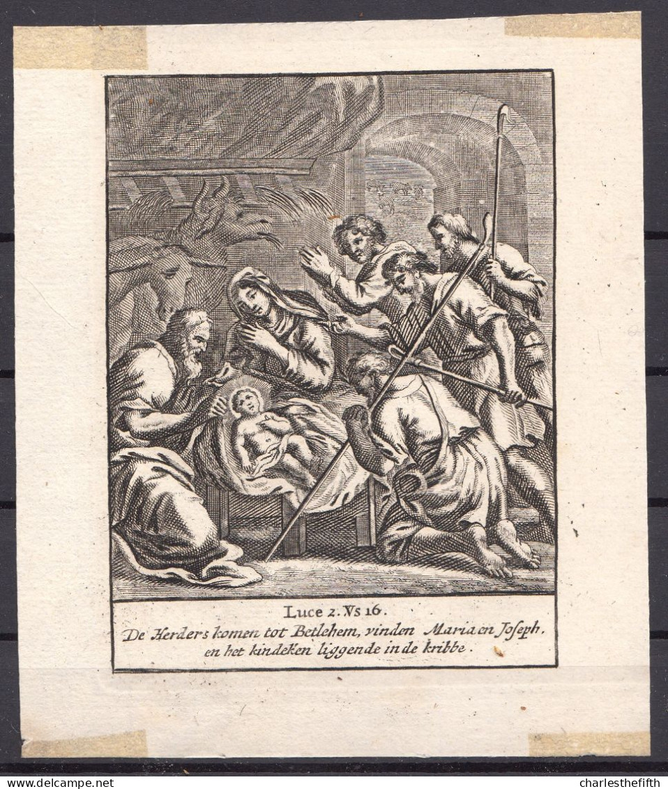 7 X GRAVURE 17ème N. GOMMERSE ( 1580-1655 Biblia Dordrecht Jacob Et Pieter Keur ) - VIE DE JESUS - SAINTE FAMILLE - Images Religieuses