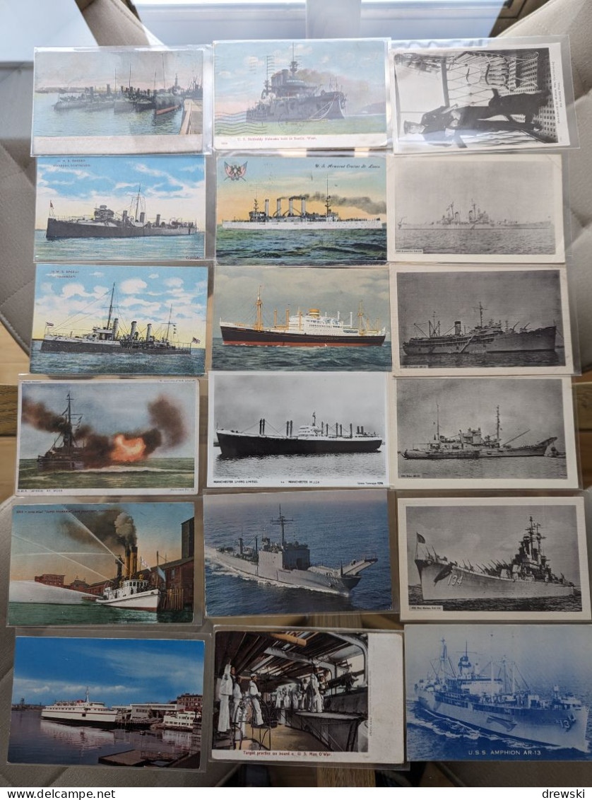 SHIPS & BOATS - 174 Different Postcards - Retired Dealer's Stock - ALL POSTCARDS PHOTOGRAPHED - Sammlungen & Sammellose