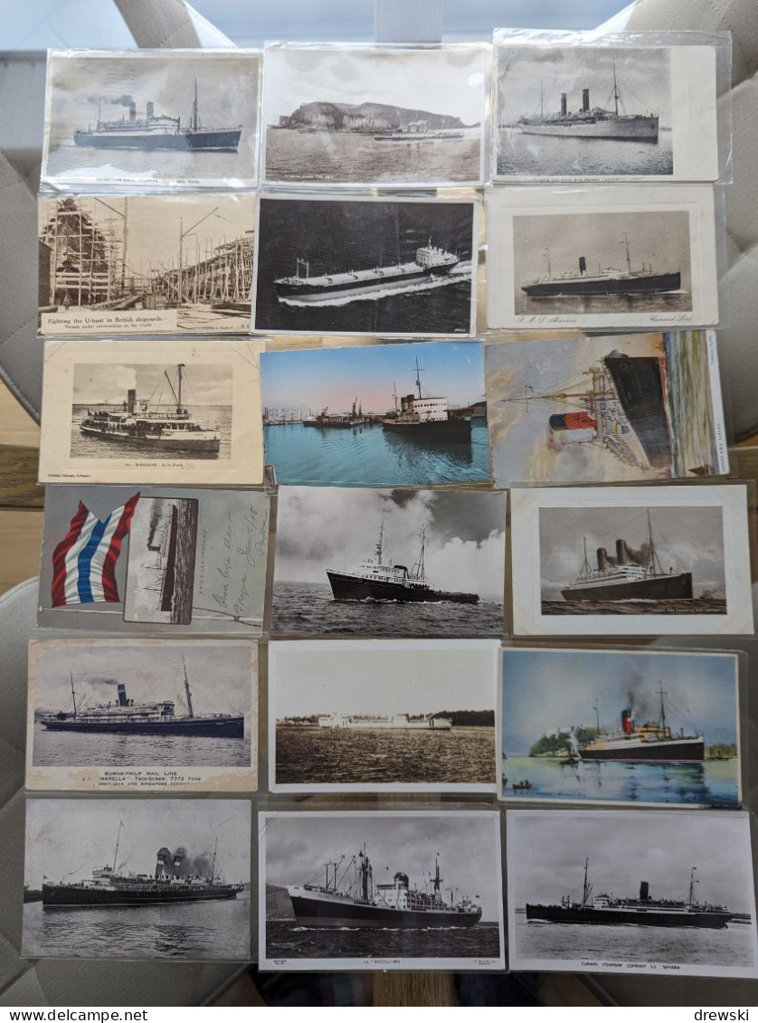 SHIPS & BOATS - 174 different postcards - Retired dealer's stock - ALL POSTCARDS PHOTOGRAPHED