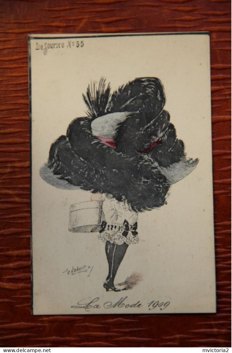 Illustrateur, ROBERT : Le Sourire " La Mode 1909 - Robert