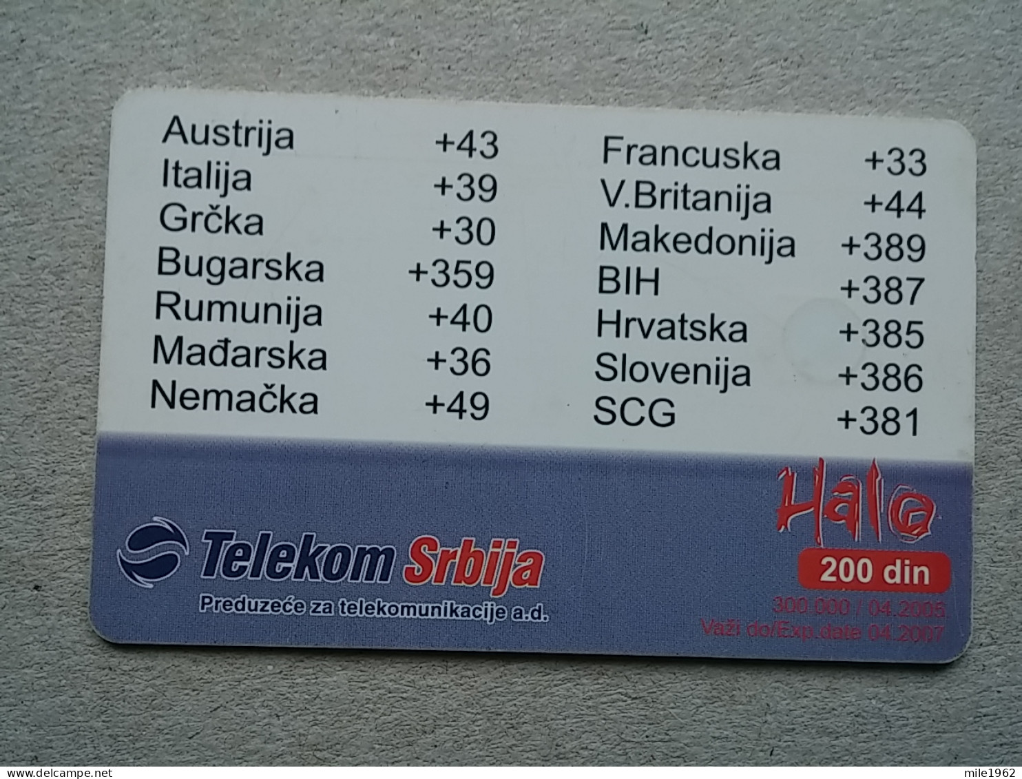 T-576 - SERBIA, Telecard, Télécarte, Phonecard,  - Joegoslavië