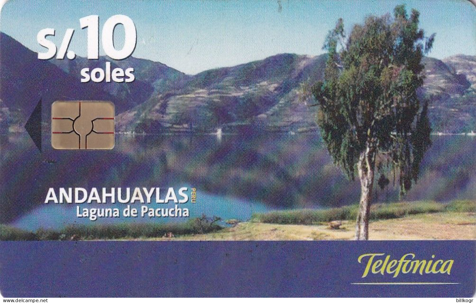 PERU - Andahuaylas/Laguna De Pacucha, Telefonica Telecard, Tirage %50000, 11/00, Used - Peru