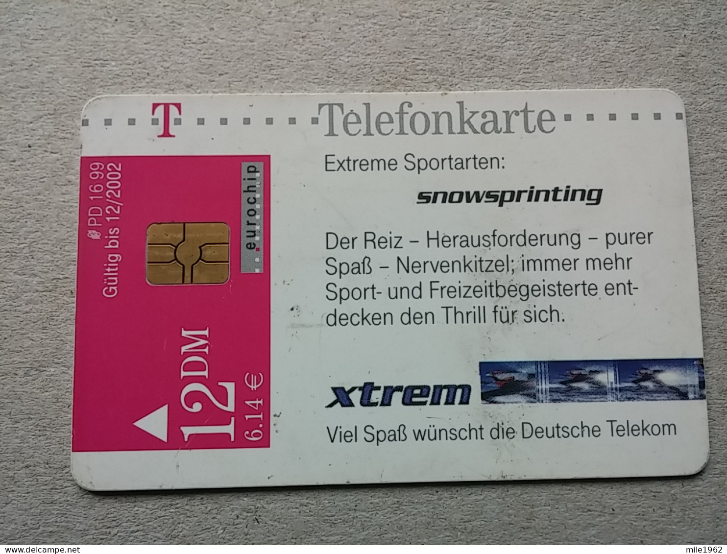 T-591 - GERMANY, Telecard, Télécarte, Phonecard, EXTREM SPORT - Andere & Zonder Classificatie