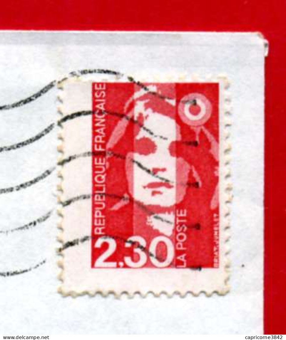 1991 - MARIANNE DE BRIAT N° 2614 Très Décalé En Haut Et à Droite - Covers & Documents