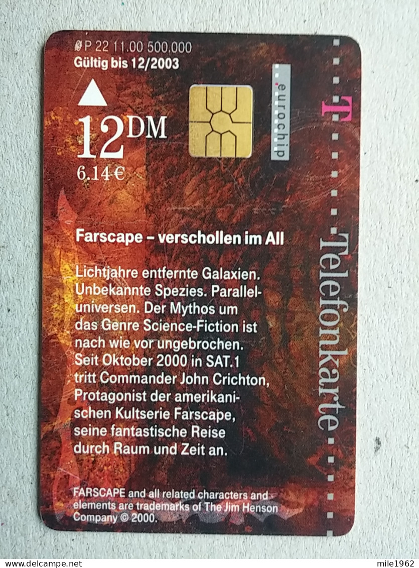 T-592 - GERMANY, Telecard, Télécarte, Phonecard, FARSCAPE - Andere & Zonder Classificatie