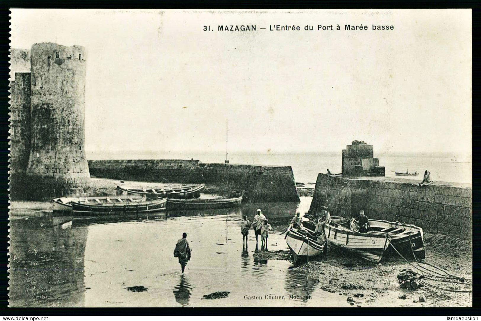 A67  MAROC CPA MAZAGAN - L' ENTRÉE DU PORT A MARÉE BASSE - Collections & Lots