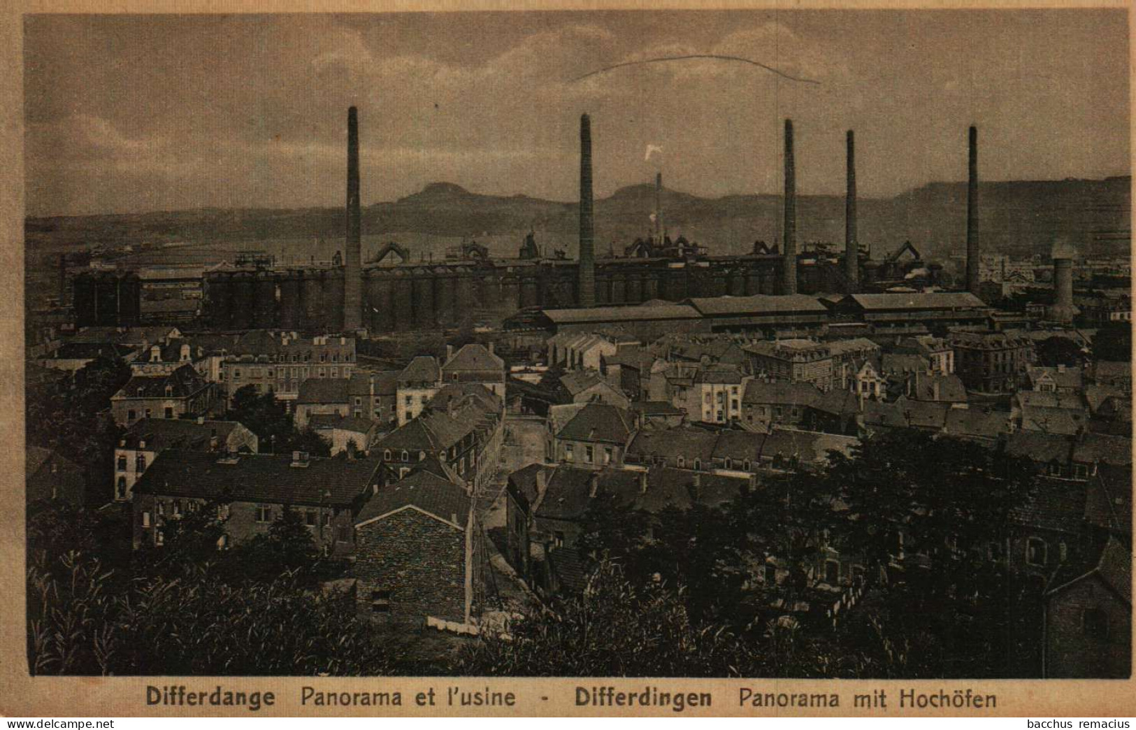 DIFFERDANGE - Panorama Et L'Usine - DIFFERDINGEN - Panorama Mit Hochöfen - Differdange