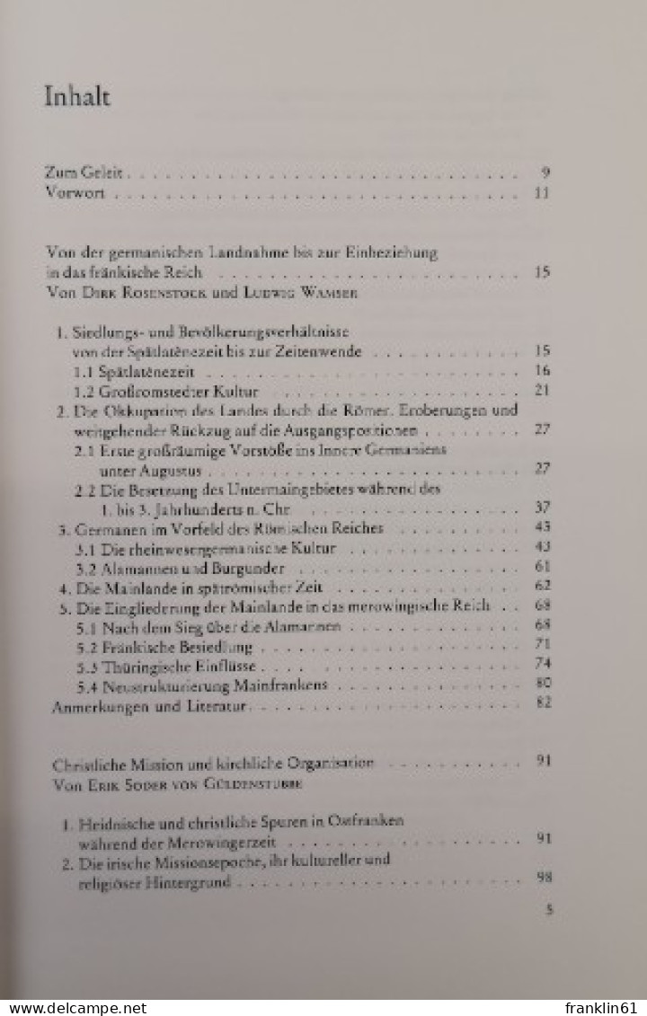 Unterfränkische Geschichte. Band 1. Von Der Germanischen Landnahme Bis Zum Hohen Mittelalter. - 4. 1789-1914