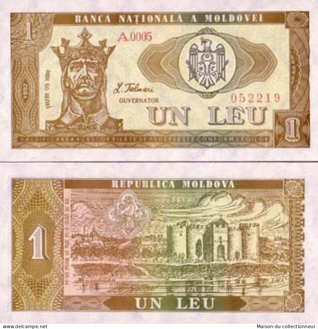 Billets Collection Moldavie Pk N°  5 - 1 Leu - Moldova