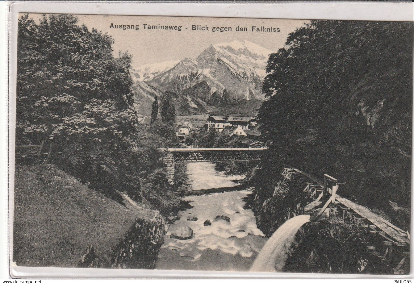 AUSGANG TAMINA SCHLUCHT BLICK GEGEN FALKNIS - Bad Ragaz