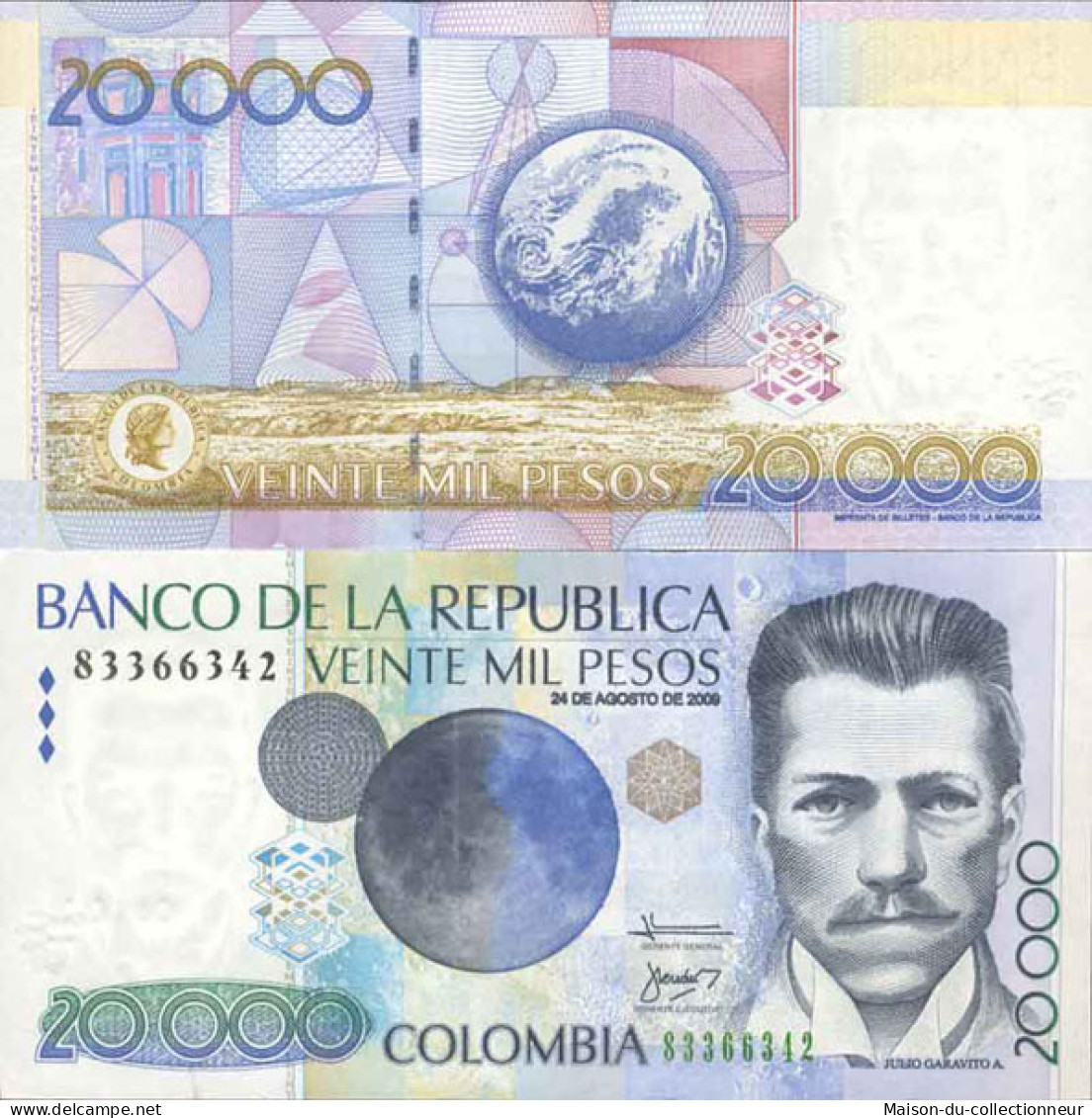 Billet De Banque Collection Colombie - PK N° 454 - 20 000 Pesos - Colombia