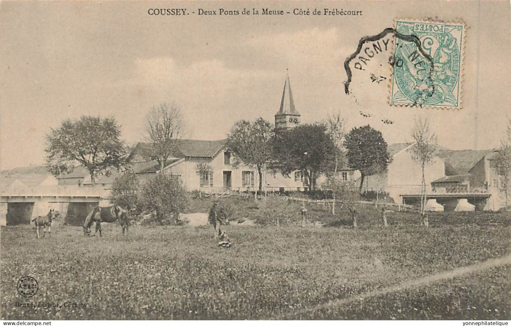 88 - VOSGES - COUSSEY - Deux Ponts De La Meuse - Côté De Frébécourt - 10292 - Coussey