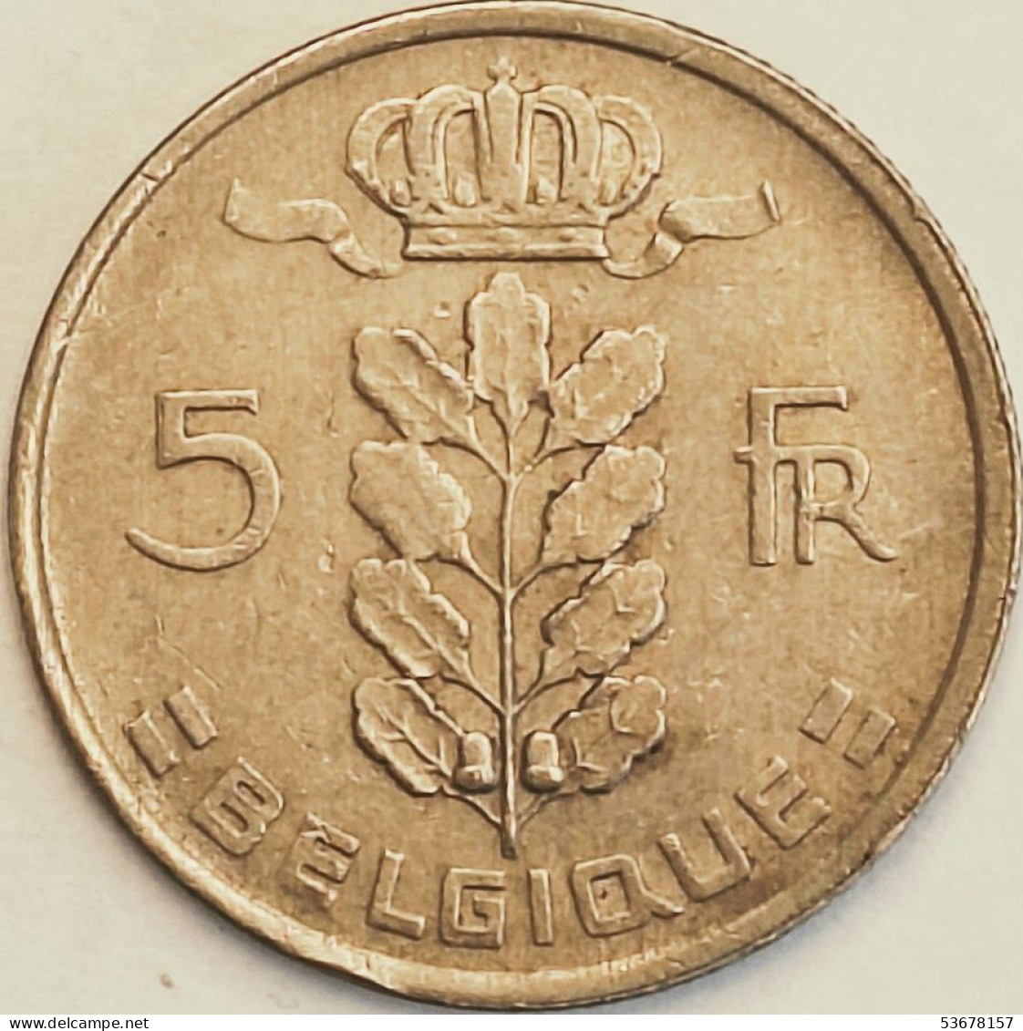 Belgium - 5 Francs 1975, KM# 134.1 (#3178) - 5 Francs