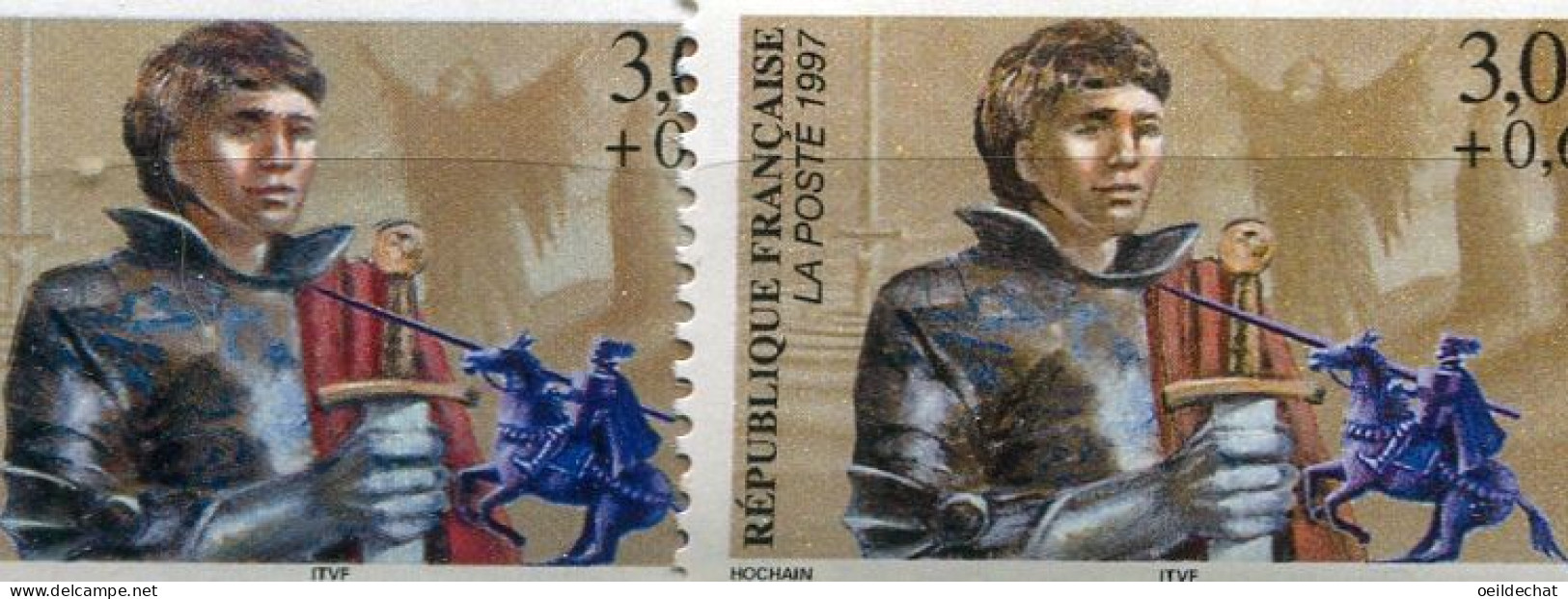 26120 FRANCE N°3115** 3F+60c. Lancelot : Personnage Plus Foncé + Normal (non Inclus) 1997  TB - Nuovi