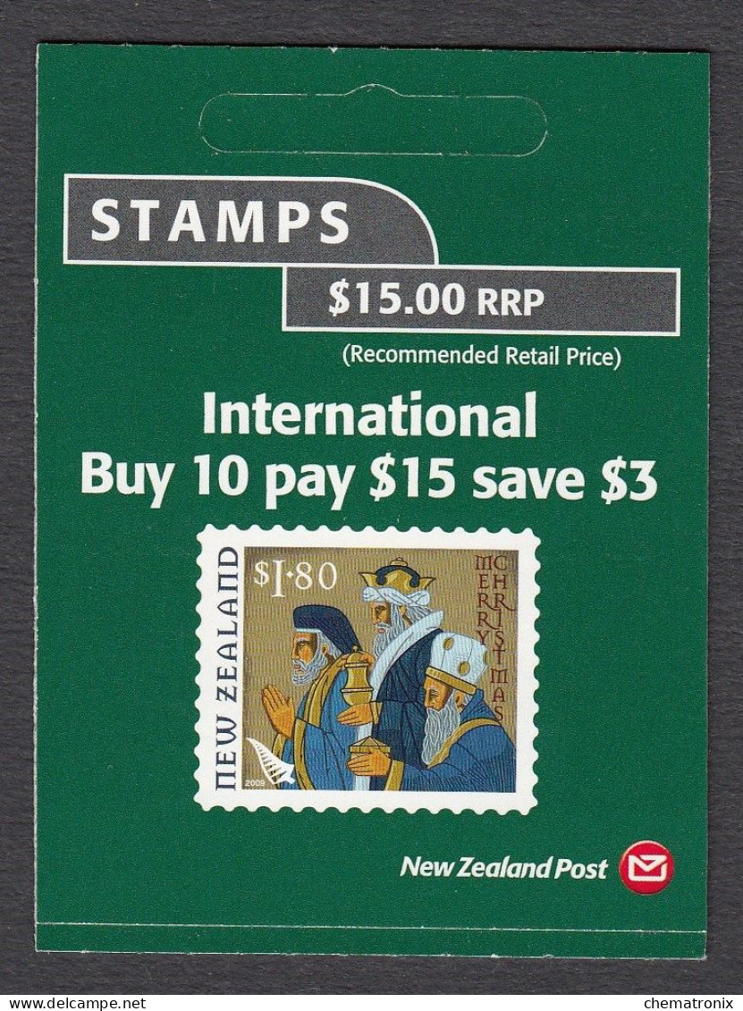 New Zealand 2009 - Christmas - Self-Adhesive Booklet - MNH ** - Carnets