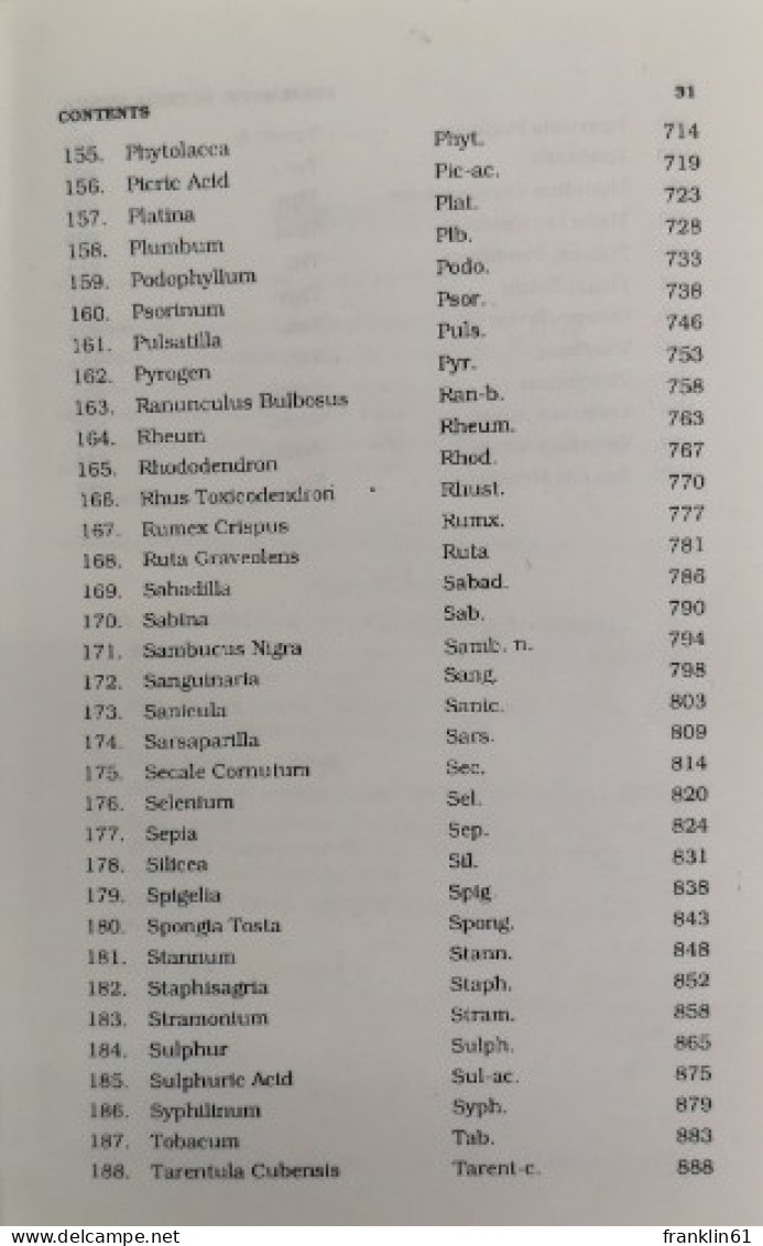 Systematic Materia Medica Of Homoeopathic Remedies. - Salute & Medicina