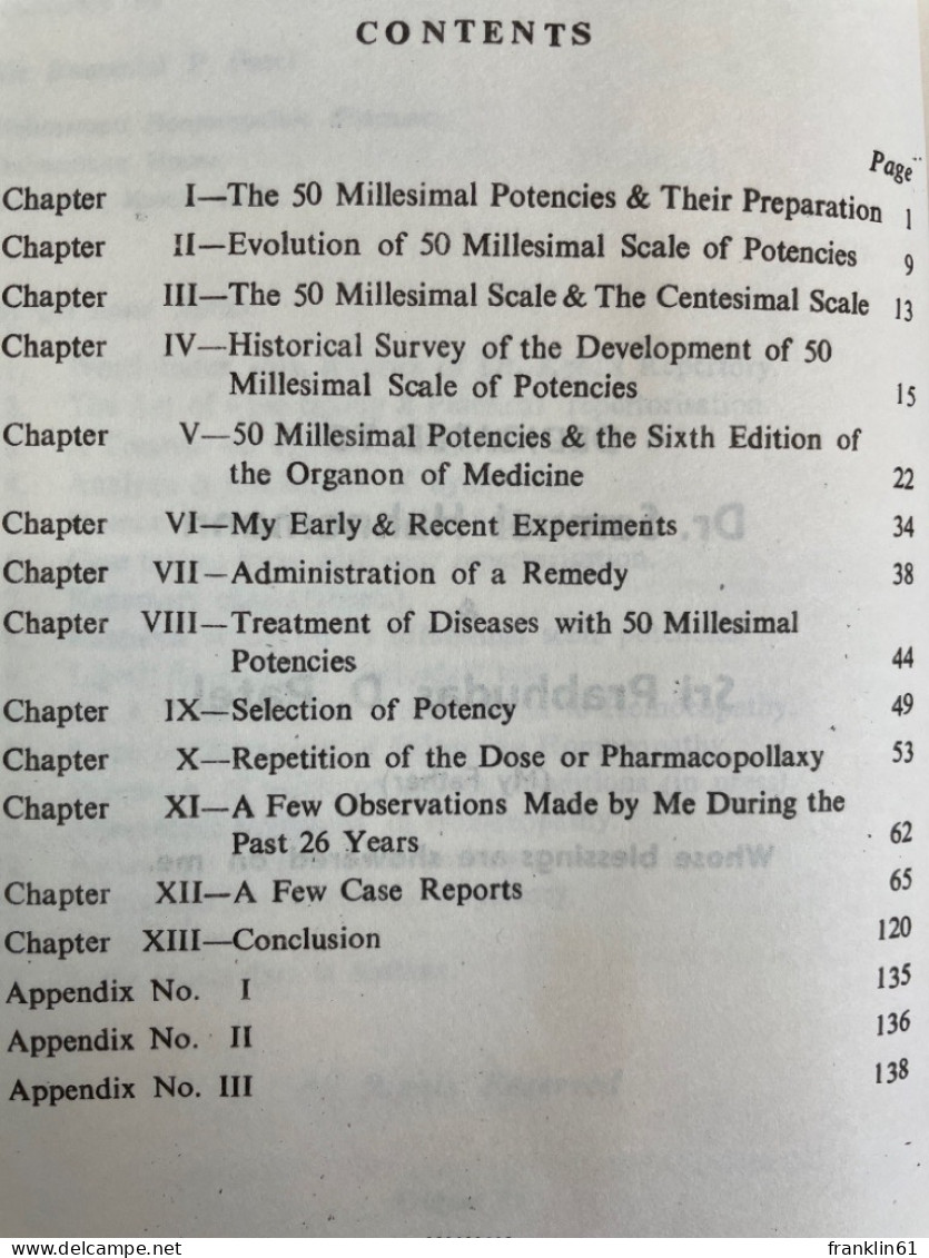 My Experiments With 50 Millesimal Scale Potencies. - Medizin & Gesundheit