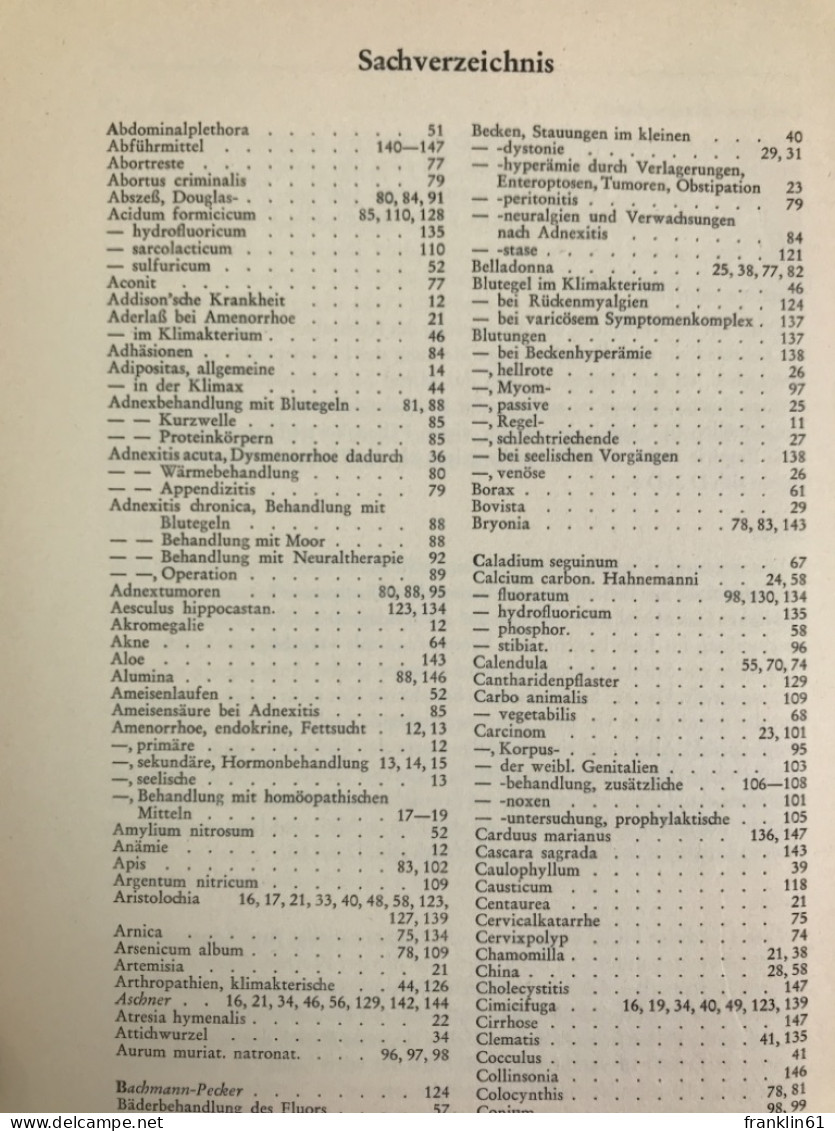 Konservative Gynäkologie und Homöopathie.