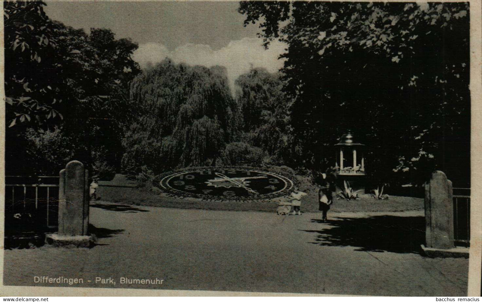 DIFFERDINGEN - Park, Blumenuhr - Differdange