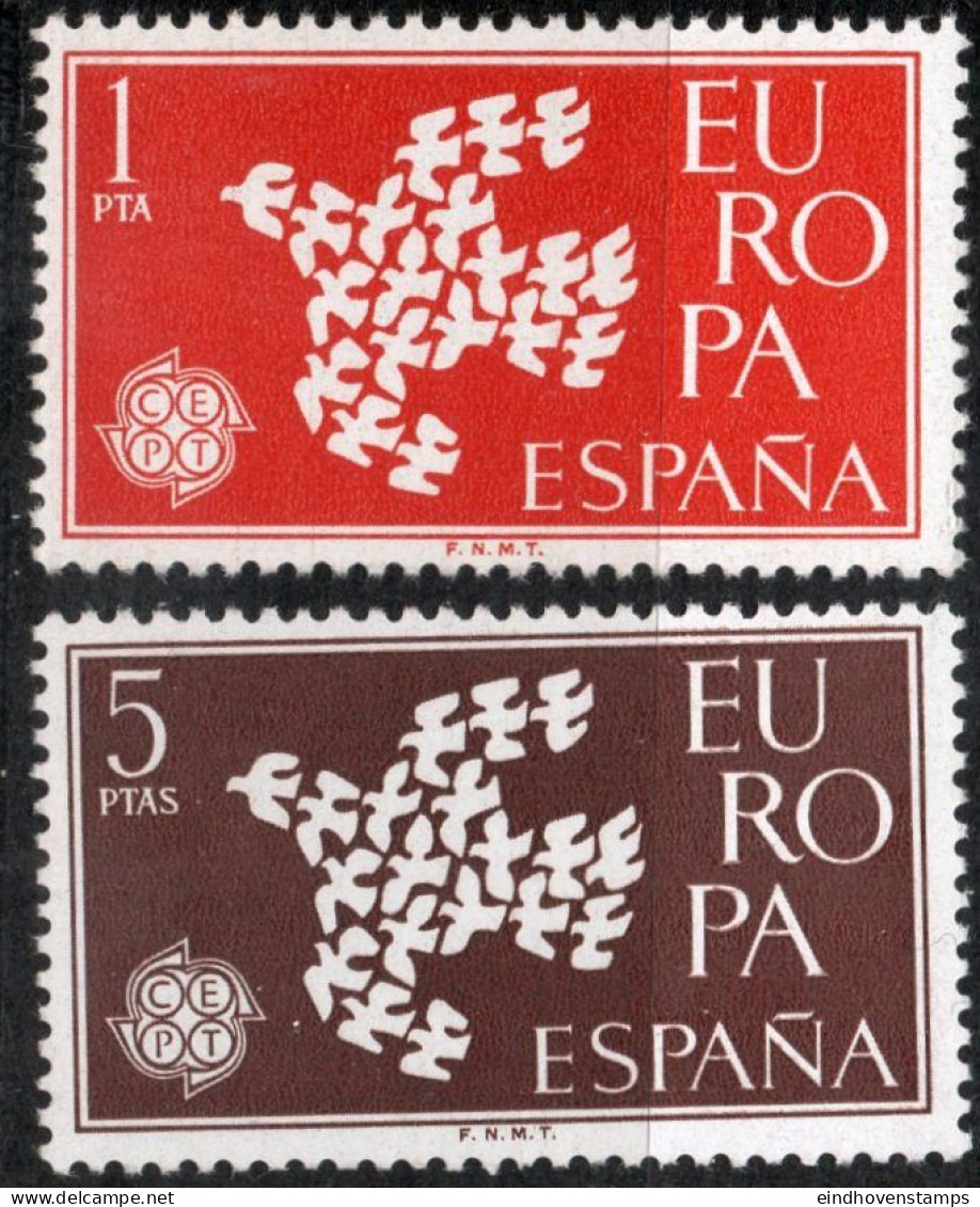 Spain 1961 Cept 2 Values MNH - 1961