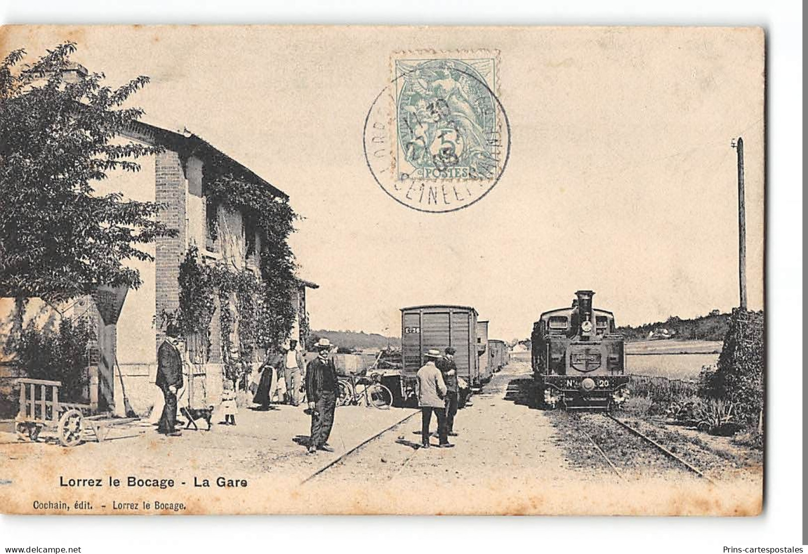 CPA 77 Lorrez Bocage La Gare Et Le Train Tramway - Lorrez Le Bocage Preaux